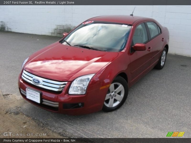 Redfire Metallic / Light Stone 2007 Ford Fusion SE