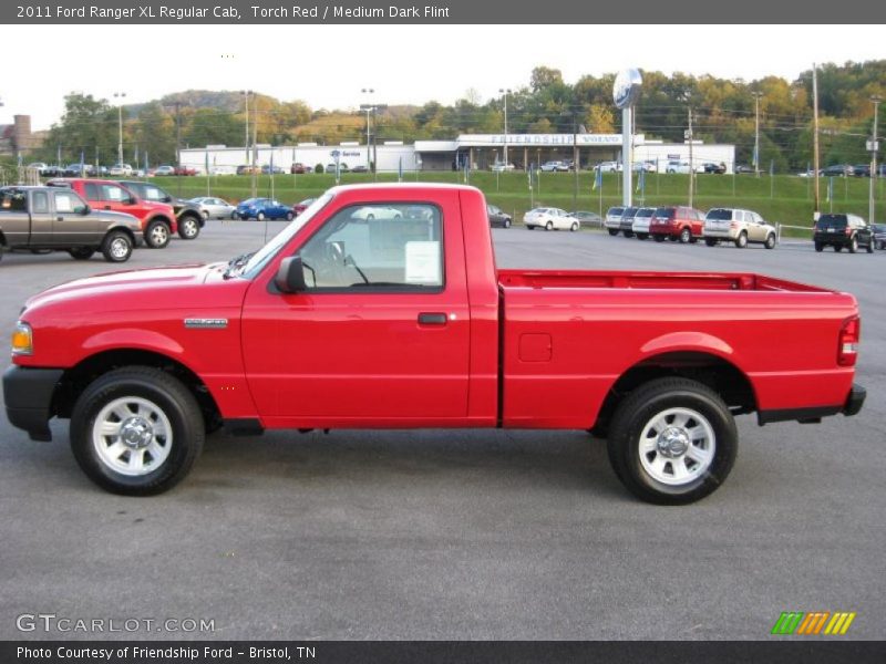 Torch Red / Medium Dark Flint 2011 Ford Ranger XL Regular Cab