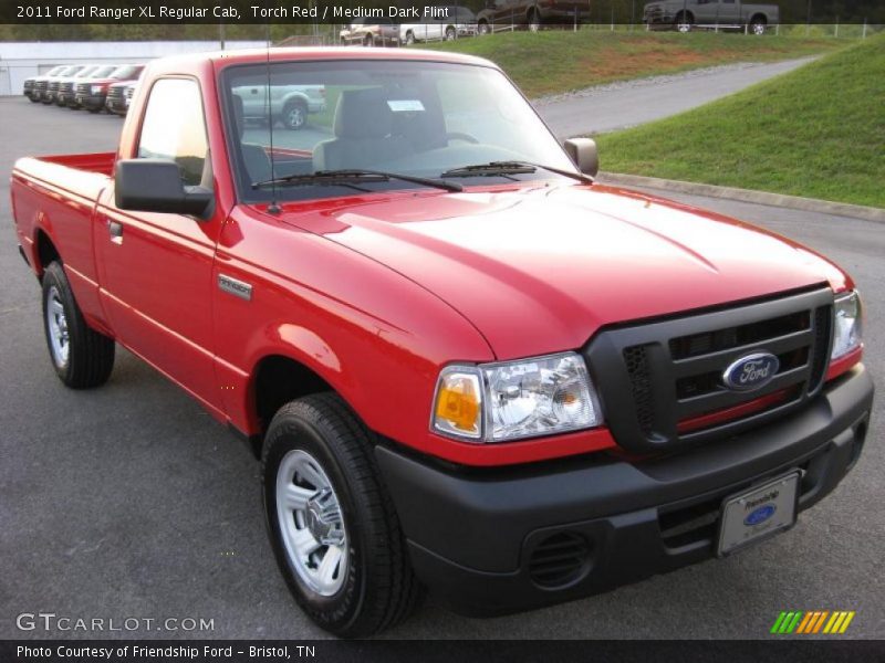 Torch Red / Medium Dark Flint 2011 Ford Ranger XL Regular Cab