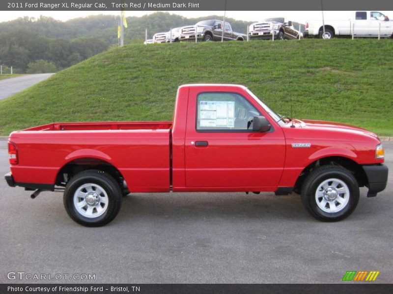 Torch Red / Medium Dark Flint 2011 Ford Ranger XL Regular Cab