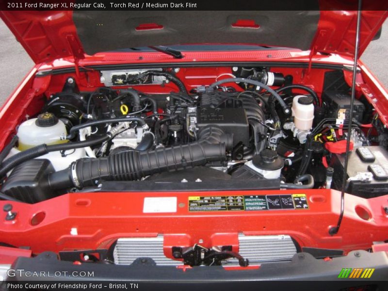 Torch Red / Medium Dark Flint 2011 Ford Ranger XL Regular Cab