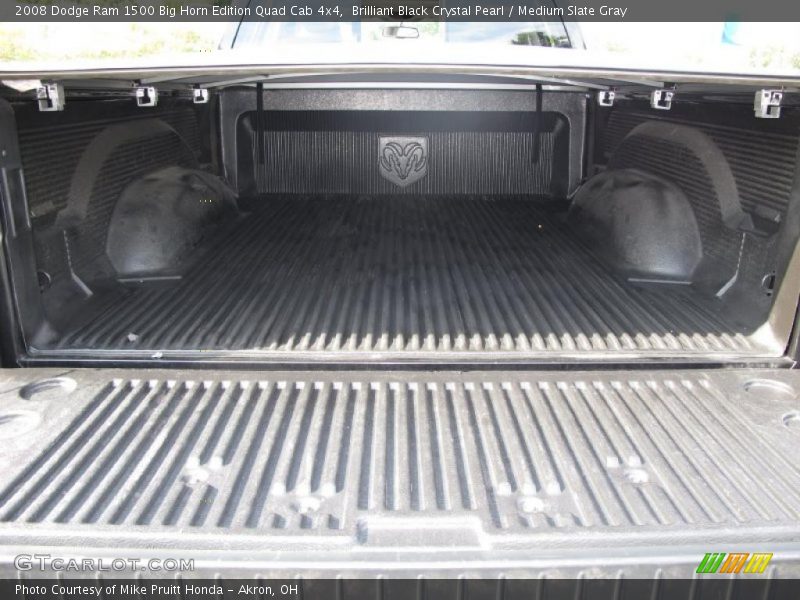 Brilliant Black Crystal Pearl / Medium Slate Gray 2008 Dodge Ram 1500 Big Horn Edition Quad Cab 4x4