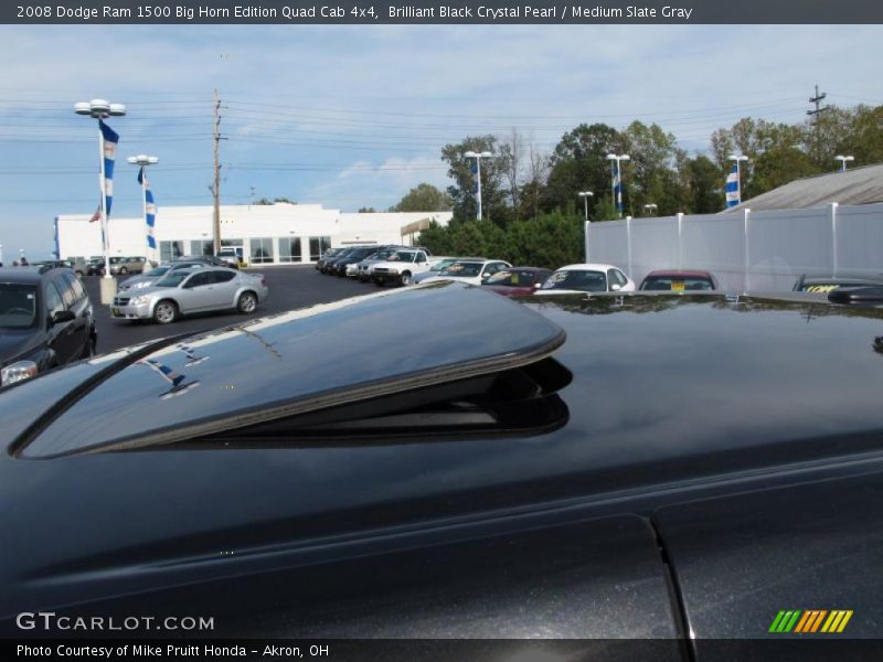 Brilliant Black Crystal Pearl / Medium Slate Gray 2008 Dodge Ram 1500 Big Horn Edition Quad Cab 4x4