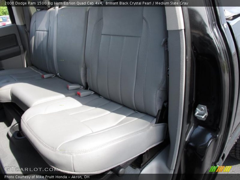 Brilliant Black Crystal Pearl / Medium Slate Gray 2008 Dodge Ram 1500 Big Horn Edition Quad Cab 4x4