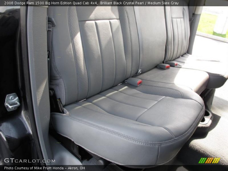 Brilliant Black Crystal Pearl / Medium Slate Gray 2008 Dodge Ram 1500 Big Horn Edition Quad Cab 4x4