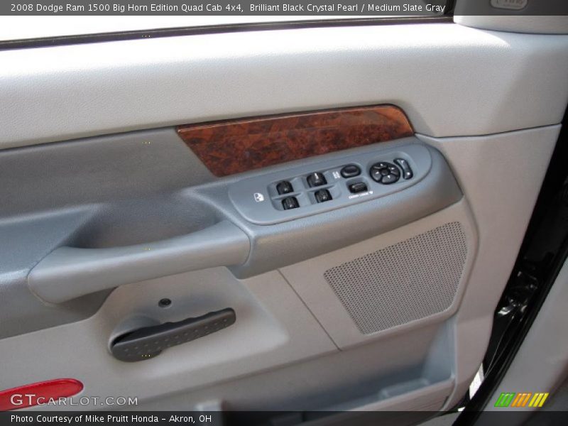 Brilliant Black Crystal Pearl / Medium Slate Gray 2008 Dodge Ram 1500 Big Horn Edition Quad Cab 4x4