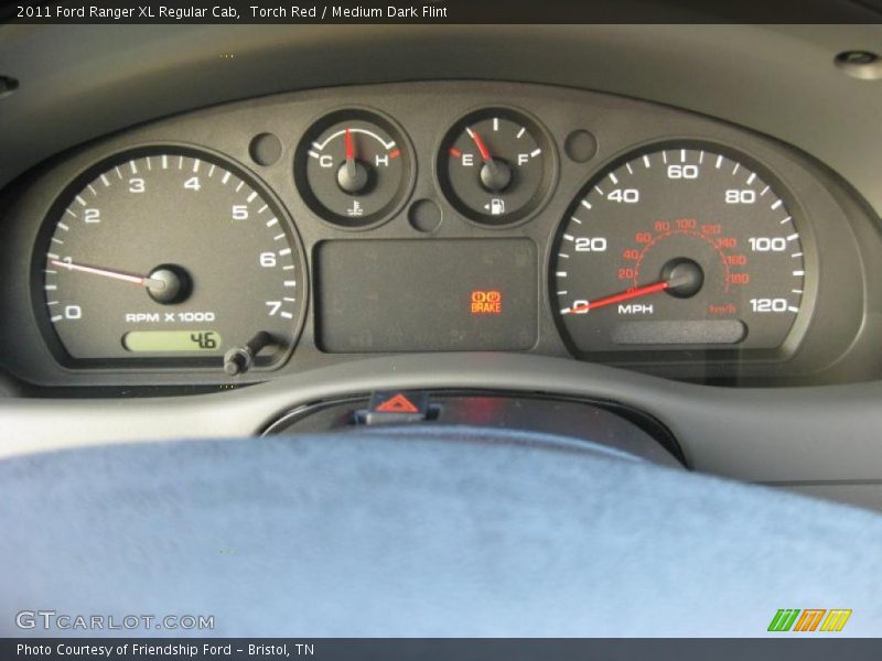 Torch Red / Medium Dark Flint 2011 Ford Ranger XL Regular Cab