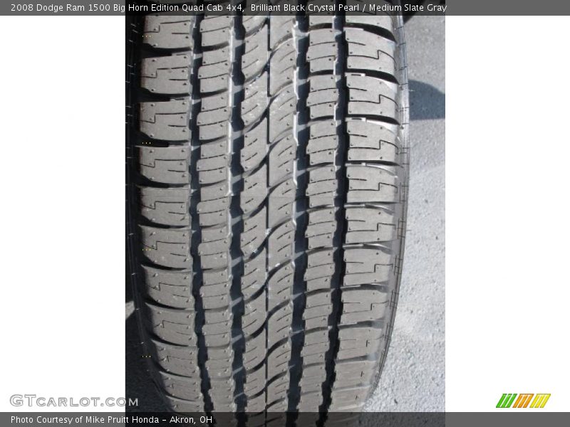 Brilliant Black Crystal Pearl / Medium Slate Gray 2008 Dodge Ram 1500 Big Horn Edition Quad Cab 4x4