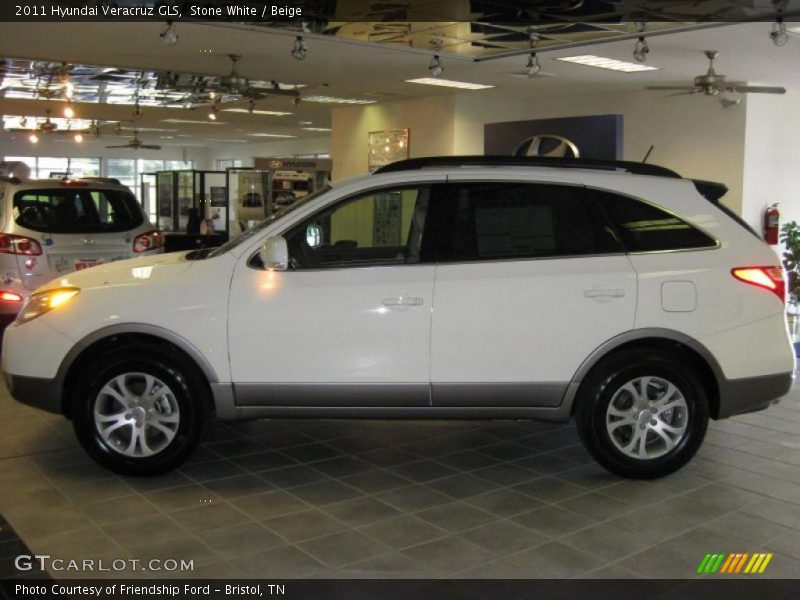 Stone White / Beige 2011 Hyundai Veracruz GLS