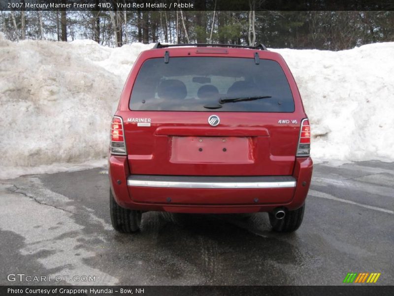 Vivid Red Metallic / Pebble 2007 Mercury Mariner Premier 4WD