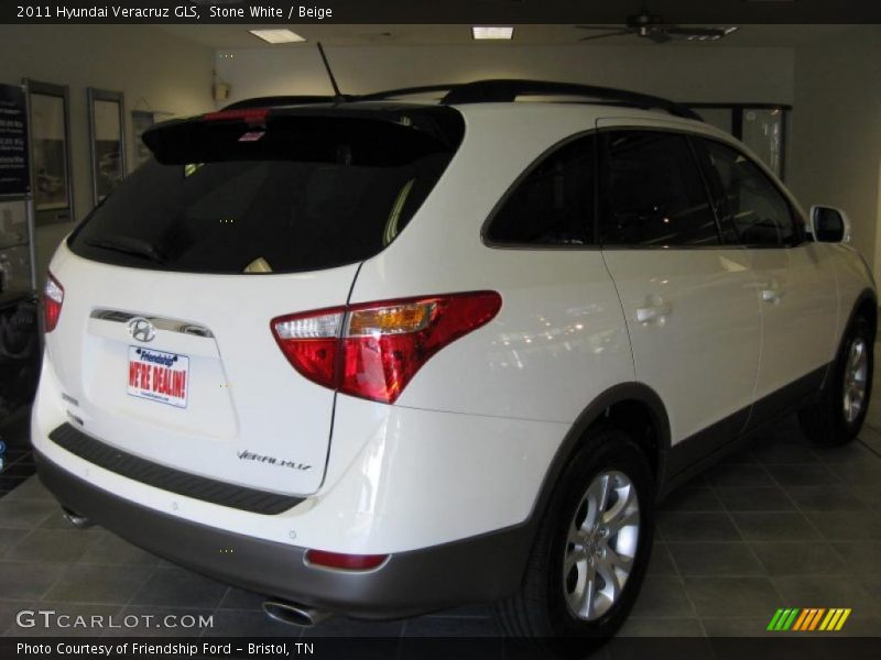 Stone White / Beige 2011 Hyundai Veracruz GLS