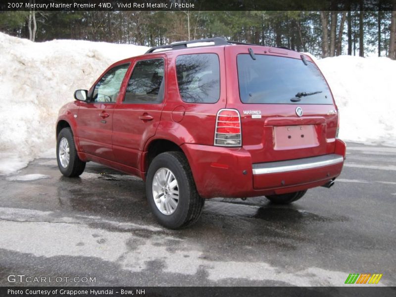 Vivid Red Metallic / Pebble 2007 Mercury Mariner Premier 4WD