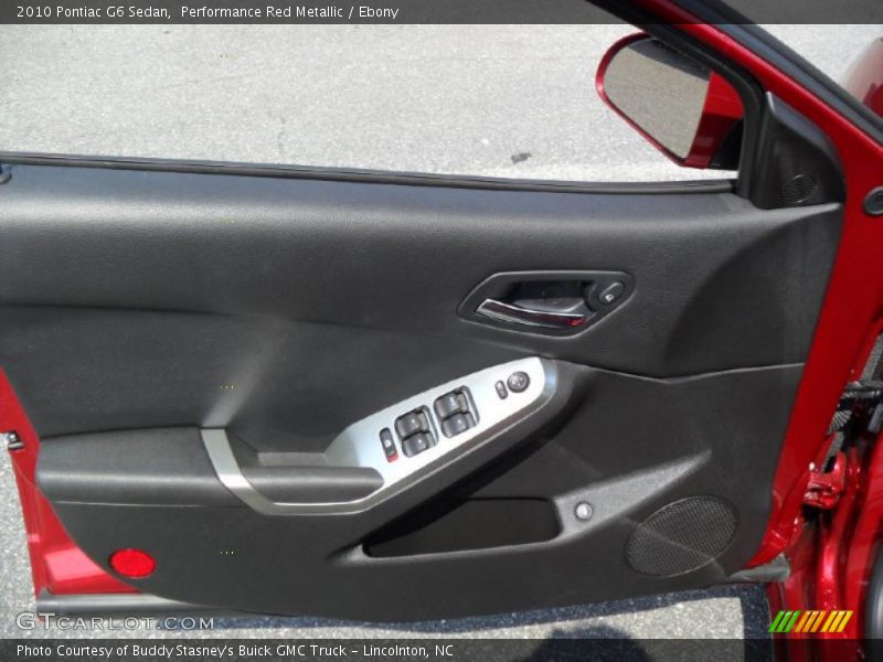Performance Red Metallic / Ebony 2010 Pontiac G6 Sedan