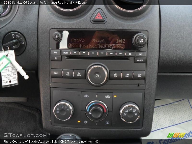 Performance Red Metallic / Ebony 2010 Pontiac G6 Sedan