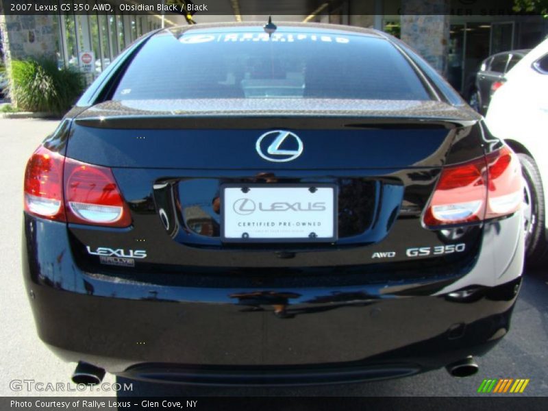 Obsidian Black / Black 2007 Lexus GS 350 AWD