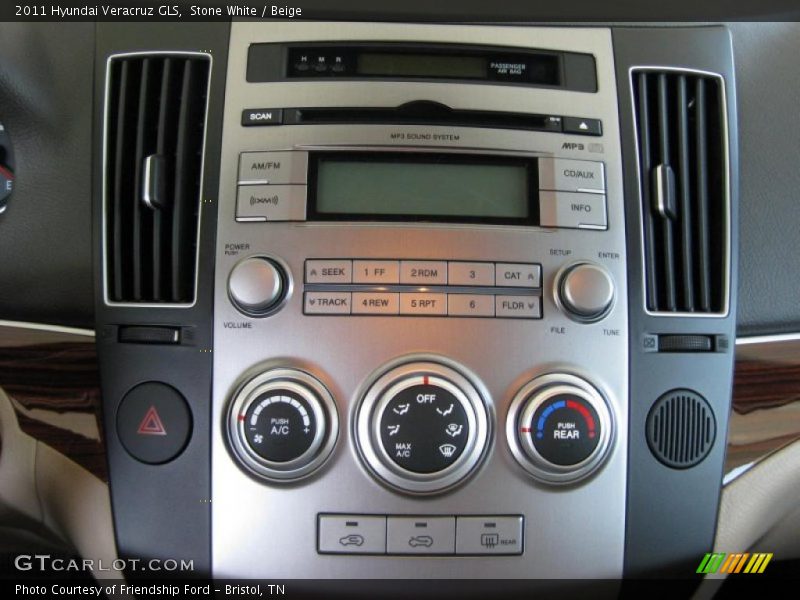 Stone White / Beige 2011 Hyundai Veracruz GLS
