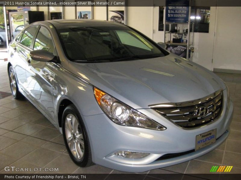 Iridescent Silver Blue Metallic / Camel 2011 Hyundai Sonata Limited