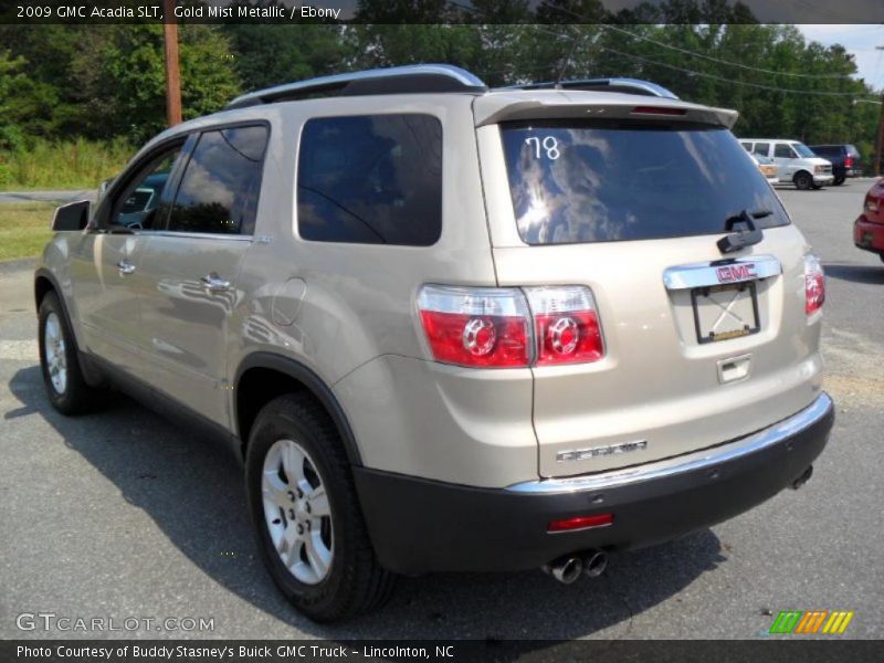 Gold Mist Metallic / Ebony 2009 GMC Acadia SLT