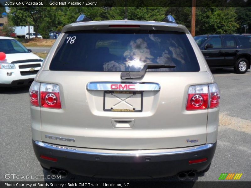 Gold Mist Metallic / Ebony 2009 GMC Acadia SLT