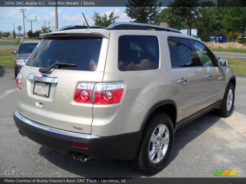 Gold Mist Metallic / Ebony 2009 GMC Acadia SLT