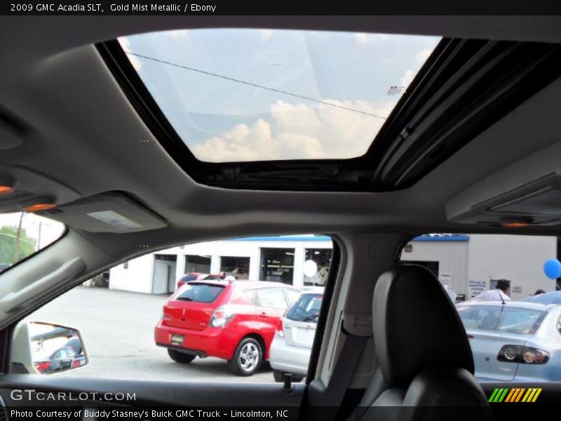 Gold Mist Metallic / Ebony 2009 GMC Acadia SLT