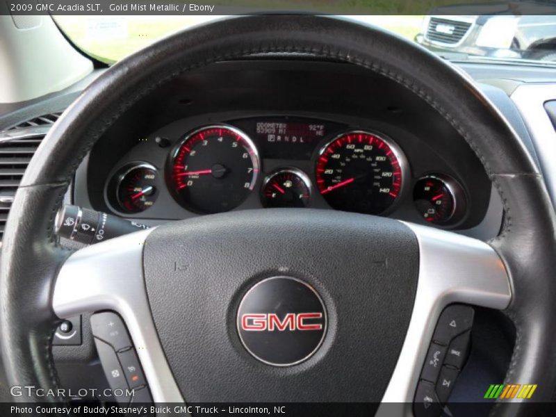 Gold Mist Metallic / Ebony 2009 GMC Acadia SLT