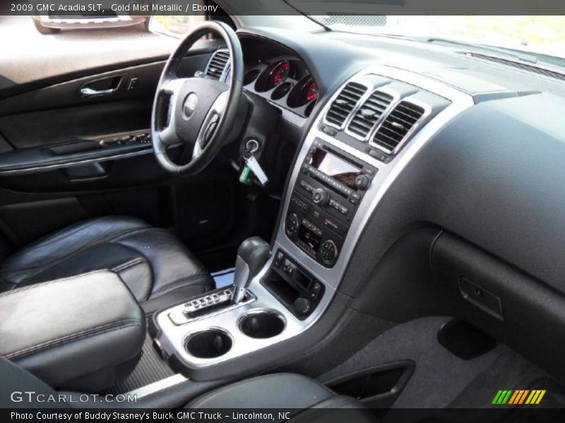 Gold Mist Metallic / Ebony 2009 GMC Acadia SLT