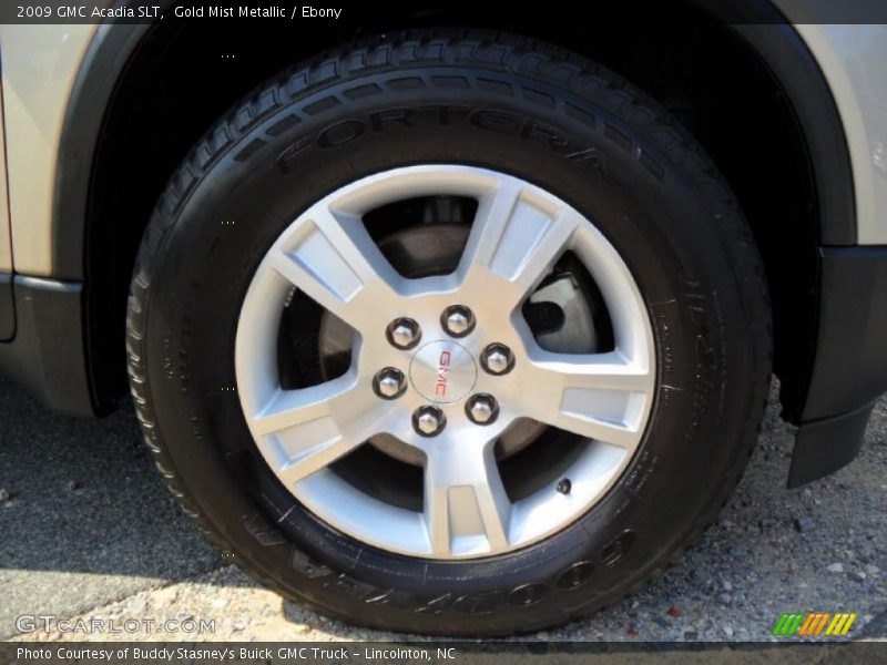 Gold Mist Metallic / Ebony 2009 GMC Acadia SLT