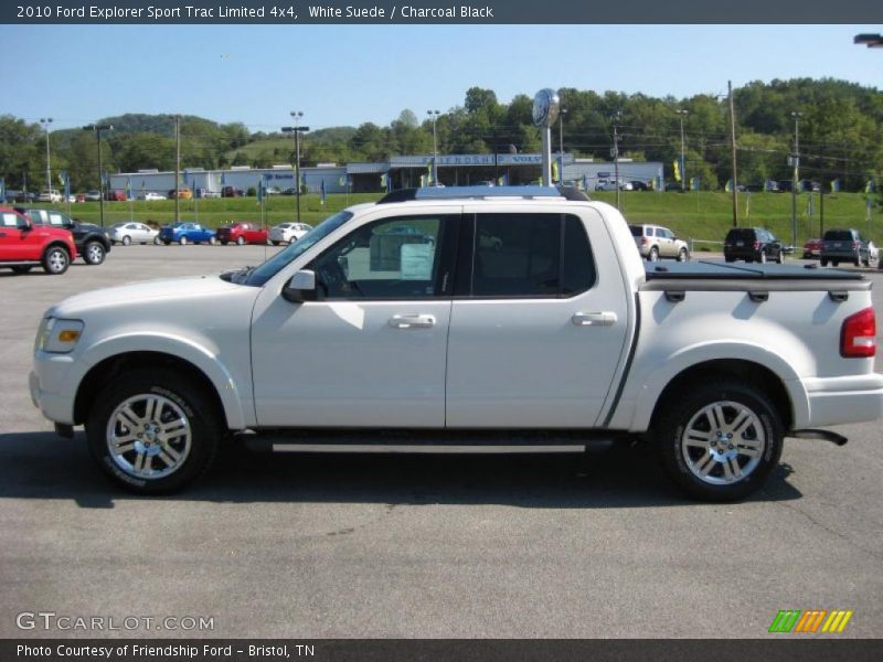 White Suede / Charcoal Black 2010 Ford Explorer Sport Trac Limited 4x4