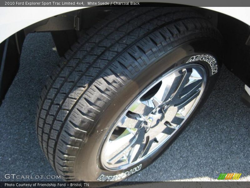 White Suede / Charcoal Black 2010 Ford Explorer Sport Trac Limited 4x4