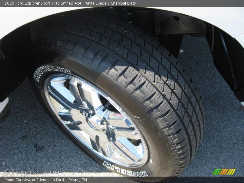 White Suede / Charcoal Black 2010 Ford Explorer Sport Trac Limited 4x4