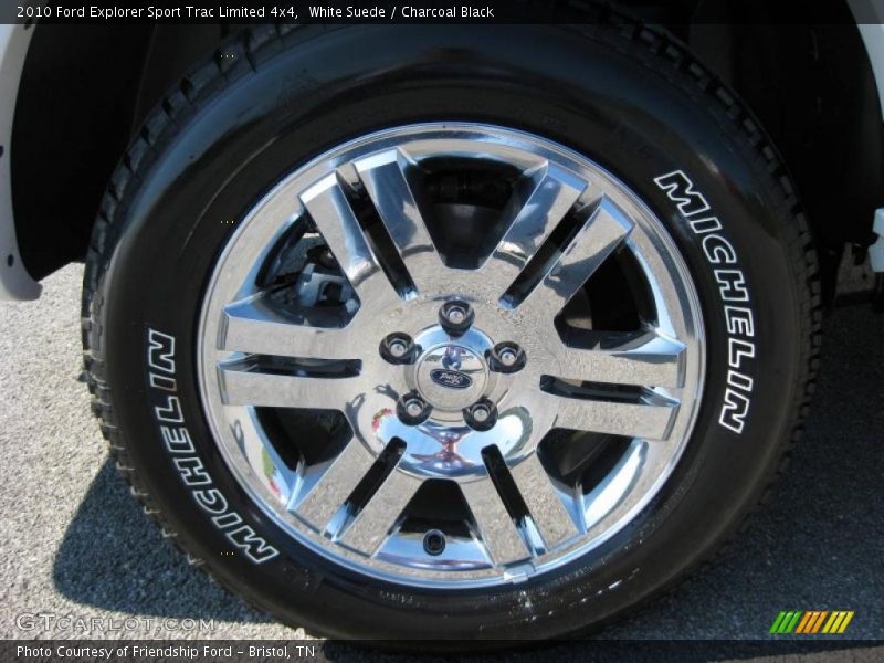 White Suede / Charcoal Black 2010 Ford Explorer Sport Trac Limited 4x4