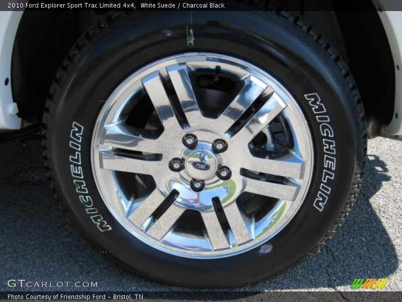 White Suede / Charcoal Black 2010 Ford Explorer Sport Trac Limited 4x4