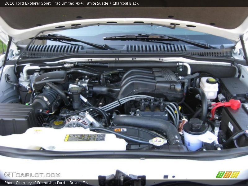 White Suede / Charcoal Black 2010 Ford Explorer Sport Trac Limited 4x4