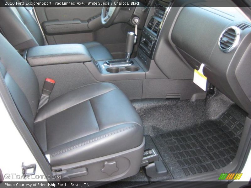 White Suede / Charcoal Black 2010 Ford Explorer Sport Trac Limited 4x4