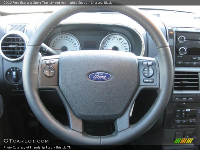 White Suede / Charcoal Black 2010 Ford Explorer Sport Trac Limited 4x4