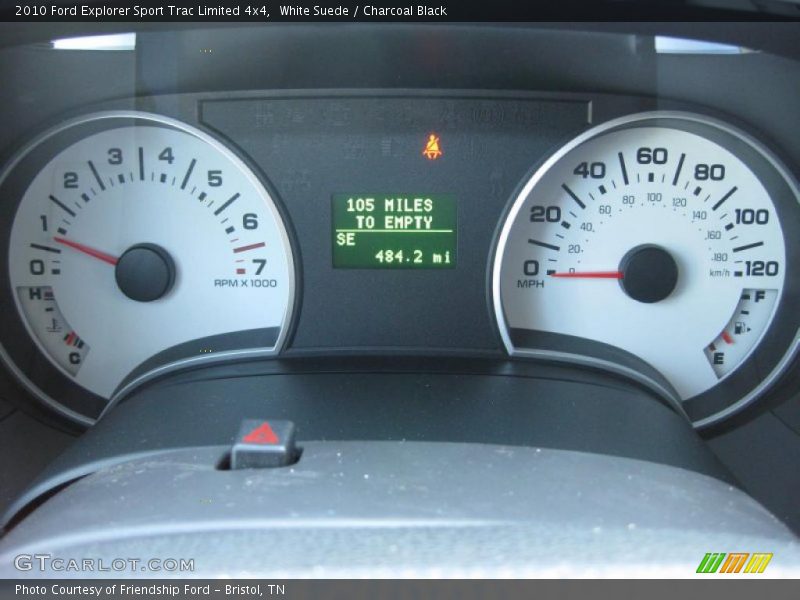 White Suede / Charcoal Black 2010 Ford Explorer Sport Trac Limited 4x4