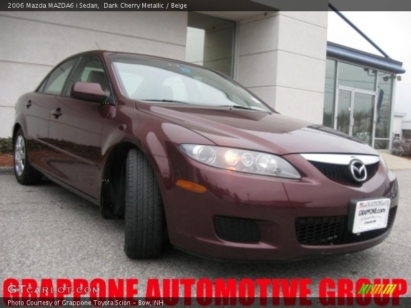 Dark Cherry Metallic / Beige 2006 Mazda MAZDA6 i Sedan