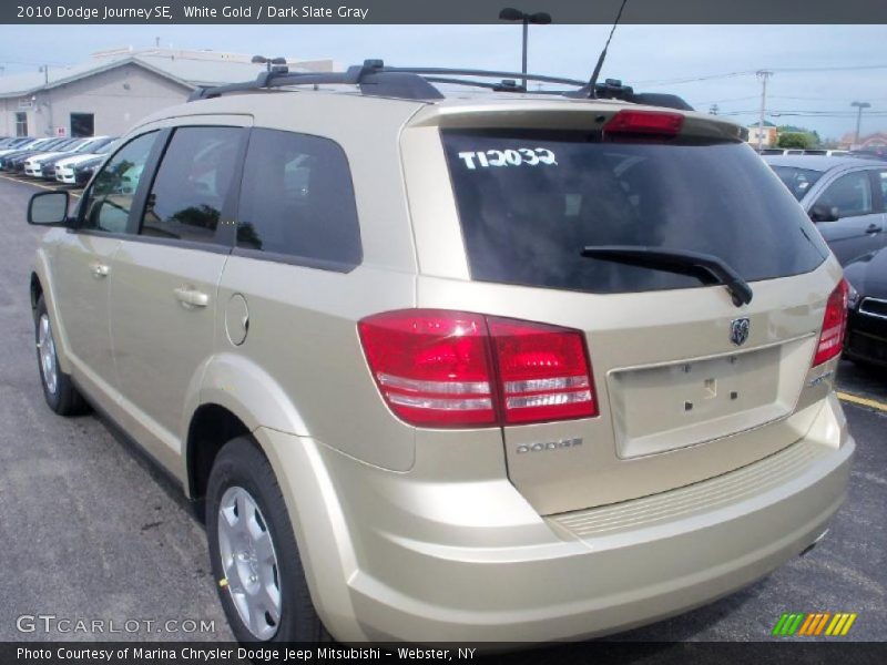 White Gold / Dark Slate Gray 2010 Dodge Journey SE