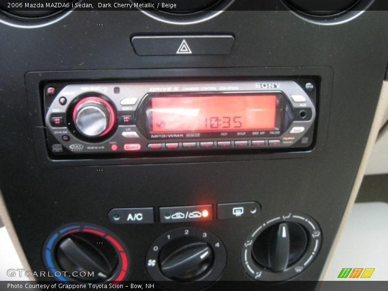 Dark Cherry Metallic / Beige 2006 Mazda MAZDA6 i Sedan