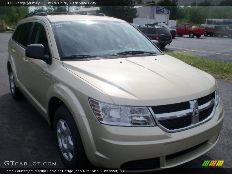 White Gold / Dark Slate Gray 2010 Dodge Journey SE