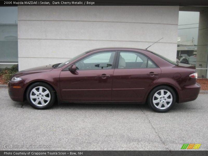 Dark Cherry Metallic / Beige 2006 Mazda MAZDA6 i Sedan