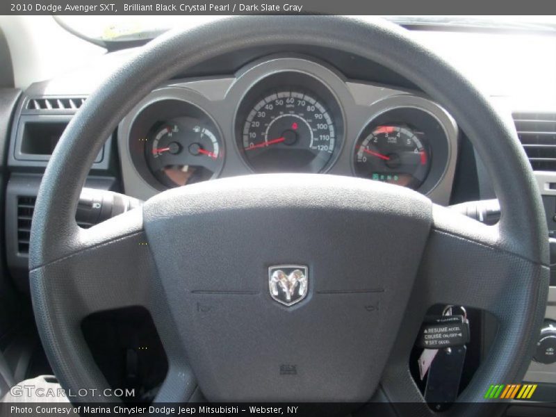 Brilliant Black Crystal Pearl / Dark Slate Gray 2010 Dodge Avenger SXT