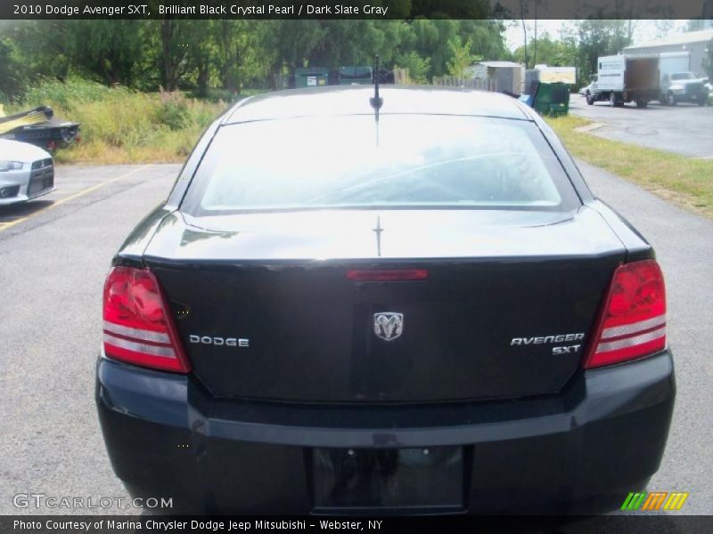 Brilliant Black Crystal Pearl / Dark Slate Gray 2010 Dodge Avenger SXT