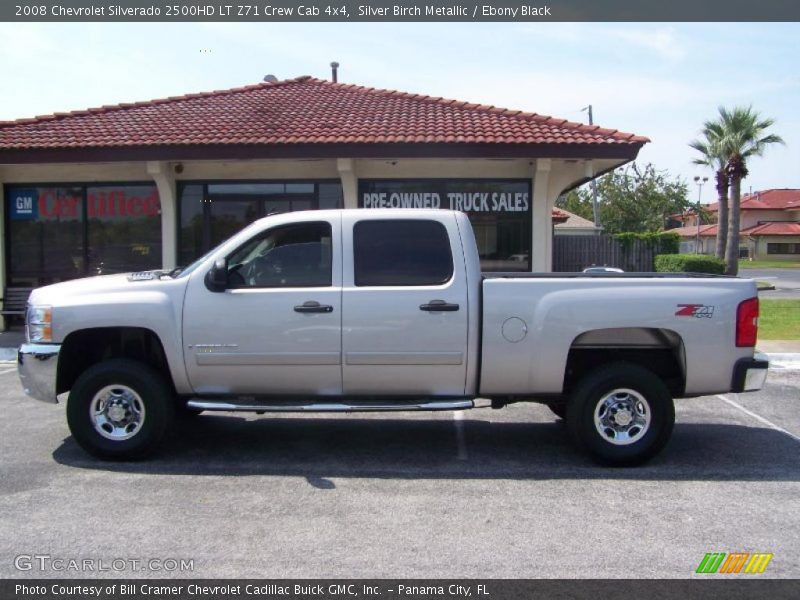 Silver Birch Metallic / Ebony Black 2008 Chevrolet Silverado 2500HD LT Z71 Crew Cab 4x4