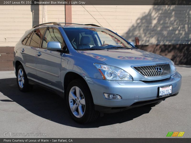 Breakwater Blue Metallic / Light Gray 2007 Lexus RX 350