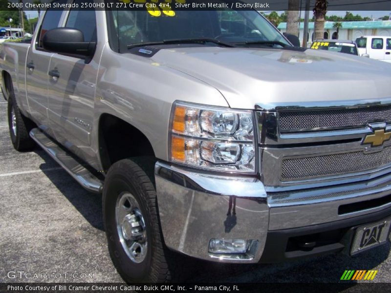 Silver Birch Metallic / Ebony Black 2008 Chevrolet Silverado 2500HD LT Z71 Crew Cab 4x4