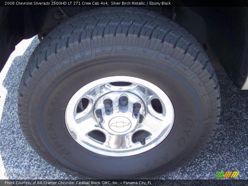 Silver Birch Metallic / Ebony Black 2008 Chevrolet Silverado 2500HD LT Z71 Crew Cab 4x4