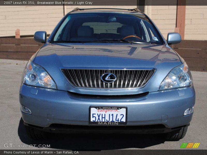 Breakwater Blue Metallic / Light Gray 2007 Lexus RX 350