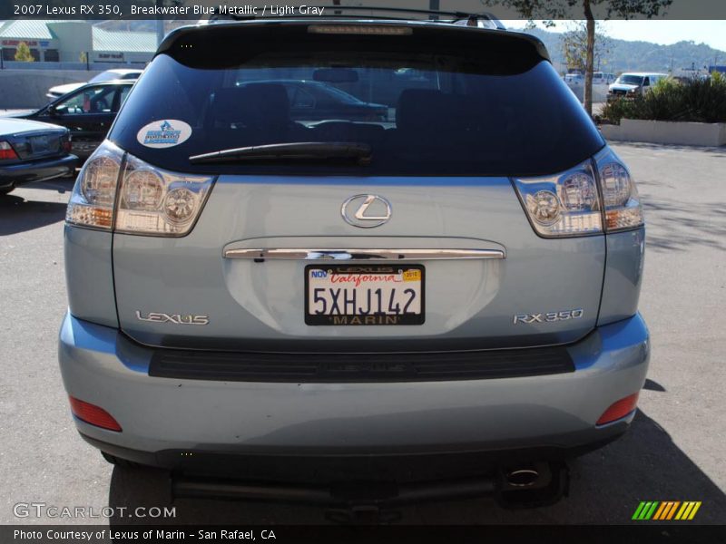 Breakwater Blue Metallic / Light Gray 2007 Lexus RX 350